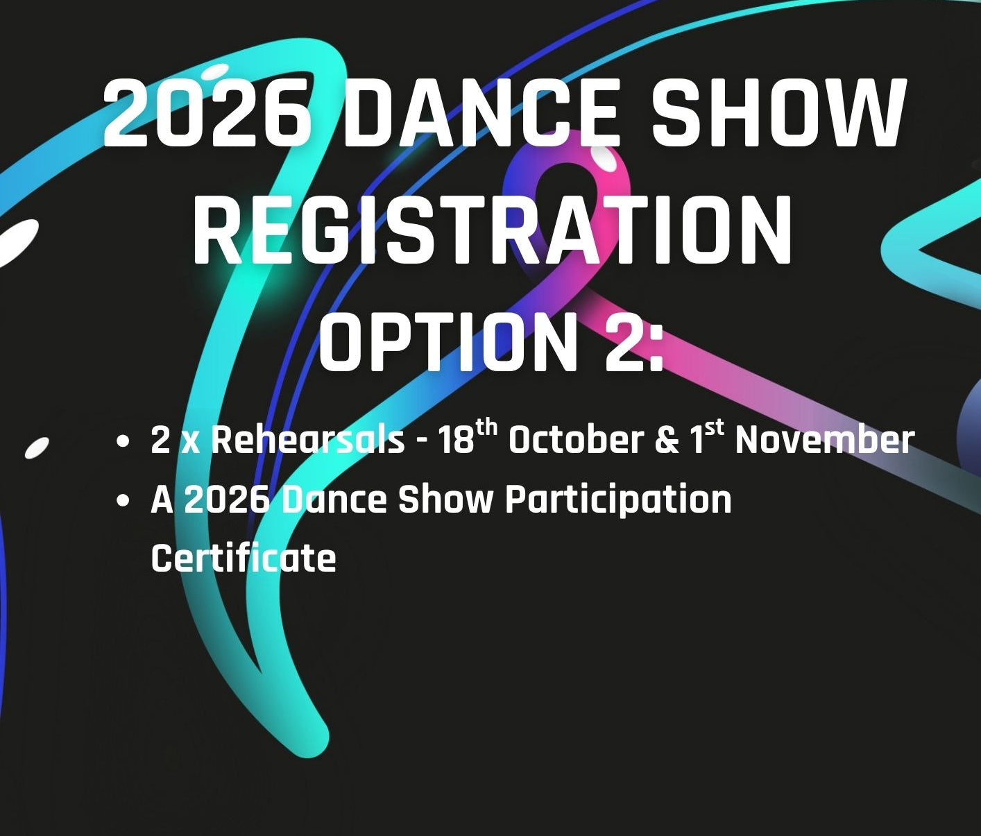 Dance Show Registration 2026