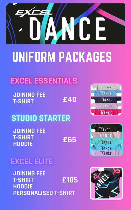 Excel Dance New Students: Joining package options